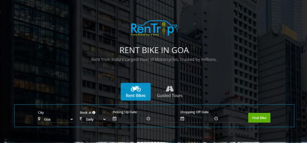 Scooty Rental Companies in Goa