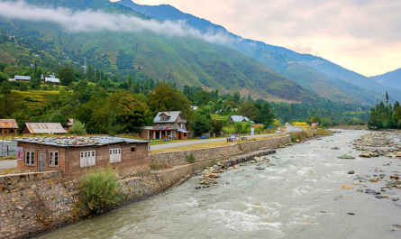 Snow-capped peaks, lush meadows, and scenic valleys of Kashmir: Srinagar, Gulmarg, Betaab Valley, and Pahalgam.
